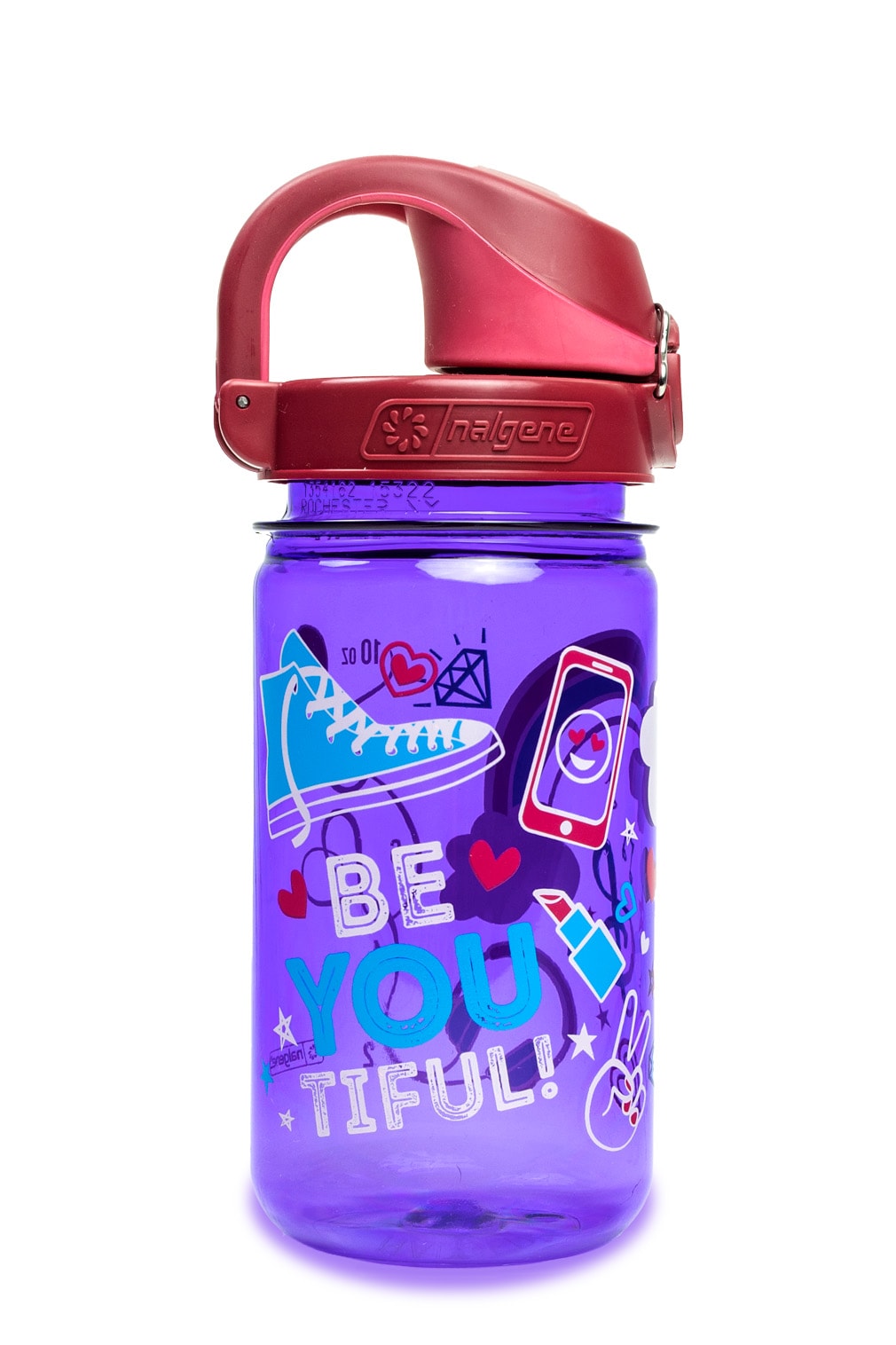 Nalgene product image: 12oz On-The-Fly Kids Lock-Top Bottle with Graphics Y1 — 12oz On-The-Fly Kids Lock-Top Bottle with Graphics