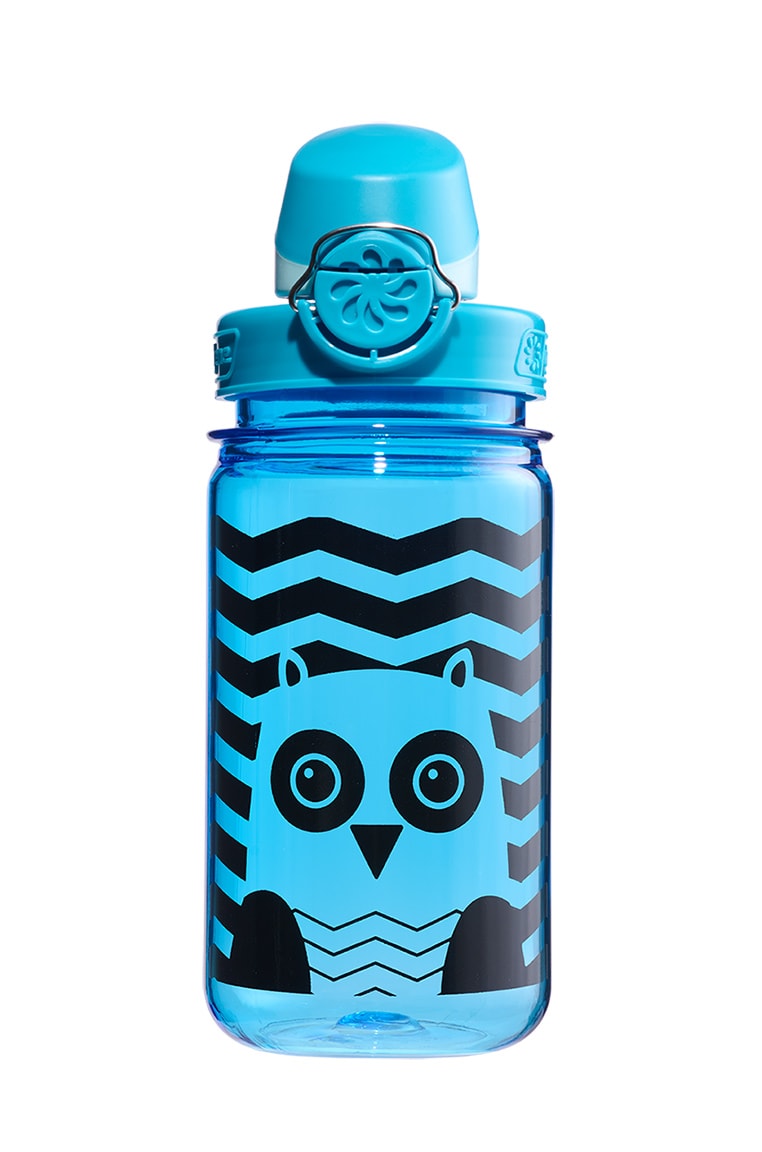 Nalgene product view: 12oz On-The-Fly Kids Lock-Top Bottle with Graphics K5 — 12oz On-The-Fly Kids Lock-Top Bottle with Graphics
